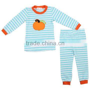 Wholesale new design Knitted organic cotton Halloween holiday cotton baby boy clothes pajamas