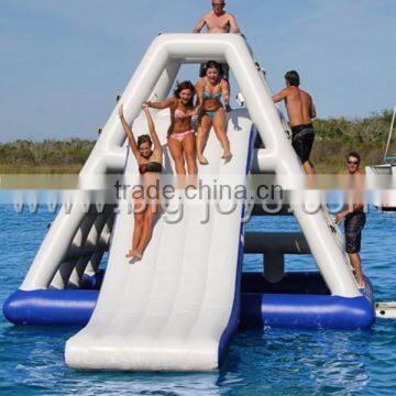 Commercial grade large inflatable floating water slide