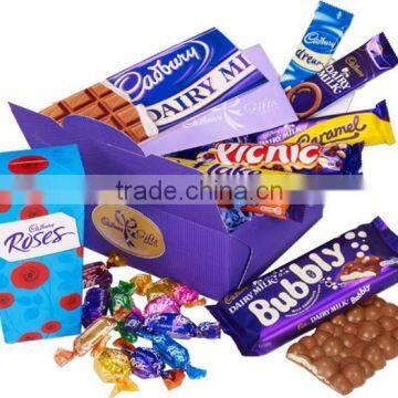 flat paper chocolate packaging box for hot sale