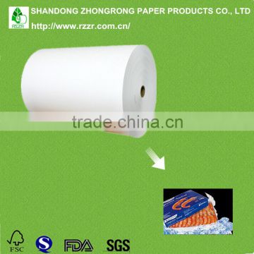 PE coated board for frozen shrimp packaging