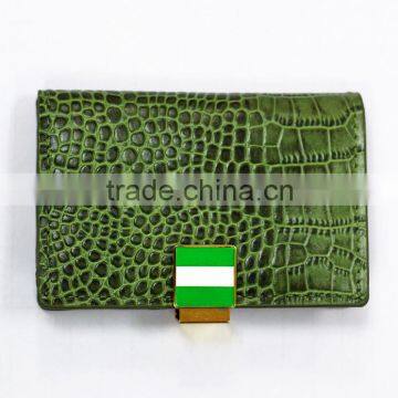 PU/Leather business name card holder with buckle