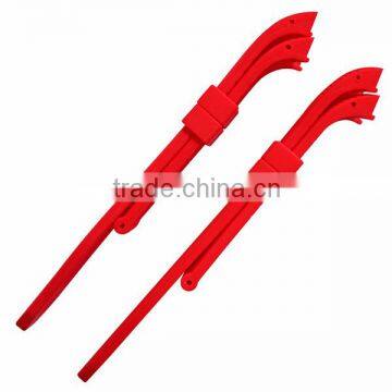 24mm Silicone 2 Pieces Red Watch Band