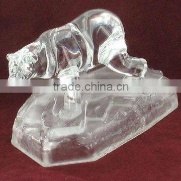 china supply vintage deco crystal polar bear icewater for art collection(R-2131