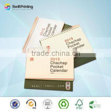 Economic Cheapest custom printing table top calendar