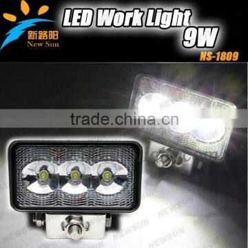 10-30V/DC mini 9w auto led work light for SUV, ATVs 9w led working light for led driving lights