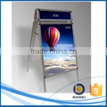 Folding a0/a1 round corner pavement poster board with head, a board, a frame sign, sign board