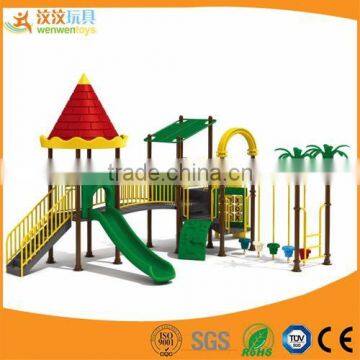 Manufacturers of kids outdoor plastic playground equipment