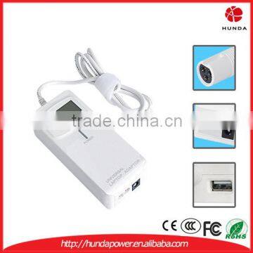 90W Automatic LCD 2 in 1 for HOME & Car Universal AC Adapter with 12pcs tips