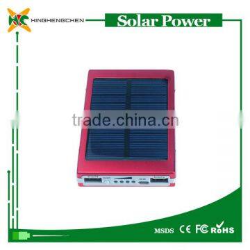 NEW 6000mAh Solar Battery Charger Powerbank External Battery Pack Solar Power Bank Portable Charger