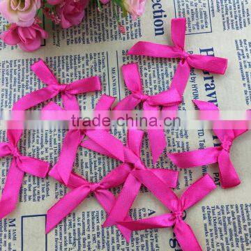 Wholesale Lovely Pre-made Mini Polyester Satin Ribbon Bow