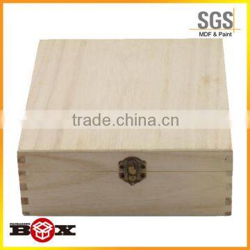 Unfinished Lightweight Wood Recipe Box With Lids photo-3