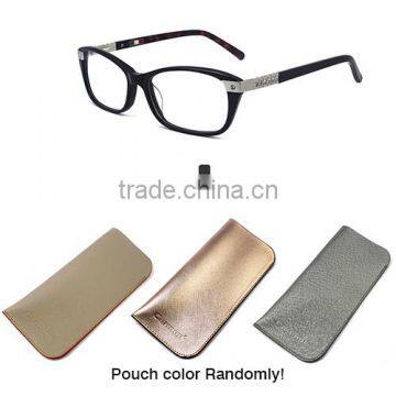 NO MOQ Lastest Luxury Diamond Eyeglass Frames Lady Vintage Acetate Optical Frames 602R photo-6