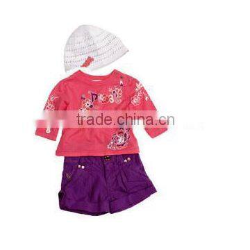 baby clothes; baby clothing, clothing, baby girl printed set;