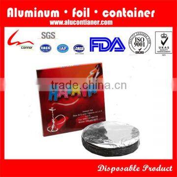 100 Pack Factory Price Top Grade Disposable Round Hookah Shisha Foil