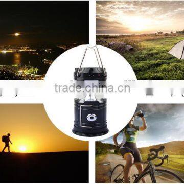 Rechargeable Solar Power LED Camping Lantern With Cellphone Charge Fuction photo-3