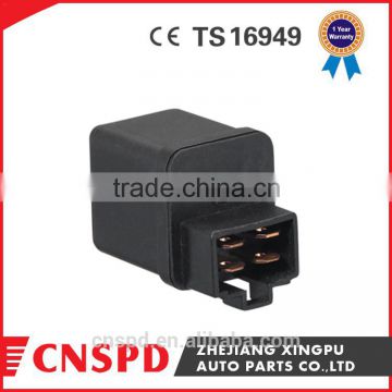 24v 5pin auto relay with copper pin nicke coating with bracket