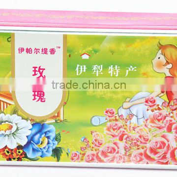 customized beautiful high quality rectangle tin soap box