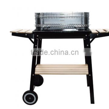 European vertical BBQ Grill Trolley BBQ Grill