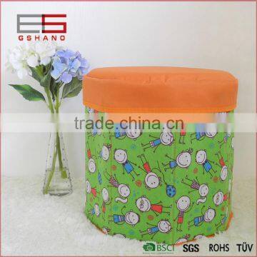 High Quality MDF Home Funiture Fabric Kids Folding Storage Stool