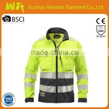 Anti-static fashion reflective jacket worwear construction jacket clothing hi vis polyester life man jacket