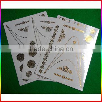 Gold Metallic Necklace Tattoo Stickers/flash Tattoos photo-3