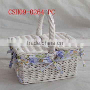 wicker picnic basket