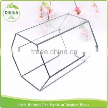 Metal Decoration Vintage Gift Christmas France Cabinet & Pet Display Cages Black Tall Vase, Home Stained Glass House Container photo-4