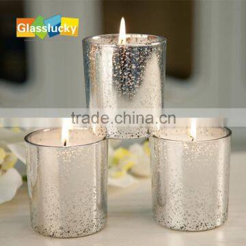 shiny golden candle holder for deco