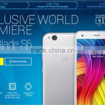 Original Qualcomm Octa-Core 1.5GHz 5 Inch 1280*720p Android 5.0 2G+ 16G 13.0mp 4G LTE Phone ZTE Blade S6 Mobile Phone photo-3