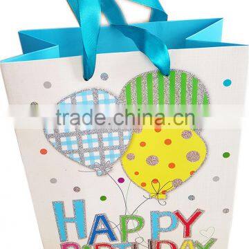 Birthday party promotional printed gift paper bag