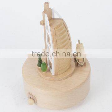 Handmade Sailing Wooden Gift Nature Music Boxes