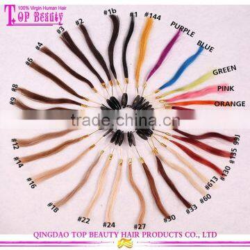 Top Quality Kinky Straight Hair Extension 100% Unprocessed Human Virgin Brazilian Micro Ring Loop Hair Extensions photo-6