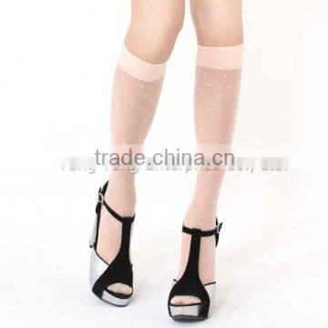 Lovely Dot Women Sheer Knee High Socks