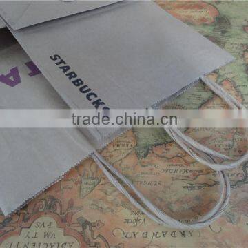 Take Away Brown Food Grade Kraft Paper Bag With Handle photo-3