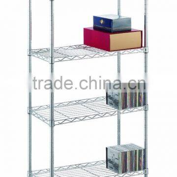 4 level Chrome Shelf Unit Metal storage shelving