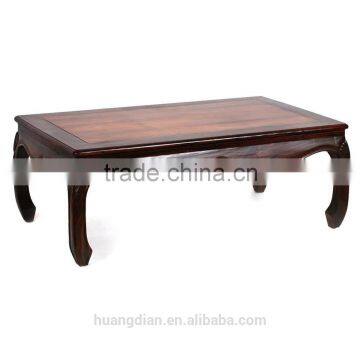 modern long square solid wood coffee table for sale CT7397