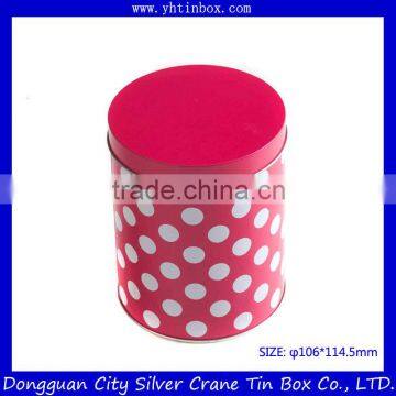 Round candy tin/Decorative candy tin container