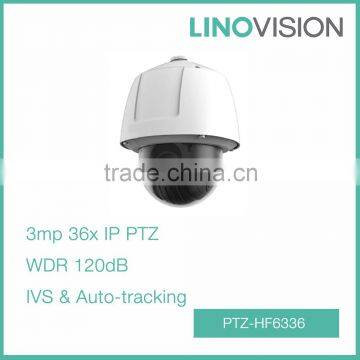 HD 3MP 60FPS Frame Rate WDR 36x Smart Tracking High Speed Dome PTZ IP Camera