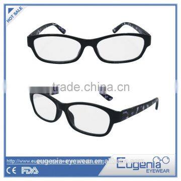 2016 spring hinge unisex black frame popular reading glasses