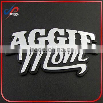 Metal Aggie Mom Car Emblem