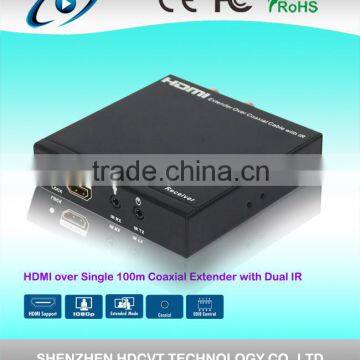 HDMI Extender over single 100m/328ft Coaxial Cables with IR Control, professional