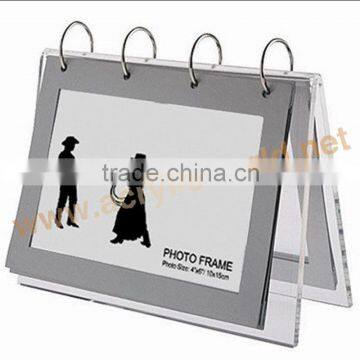 sign holder/ acrylic desktop calendar holder/acrylic table calendar stand