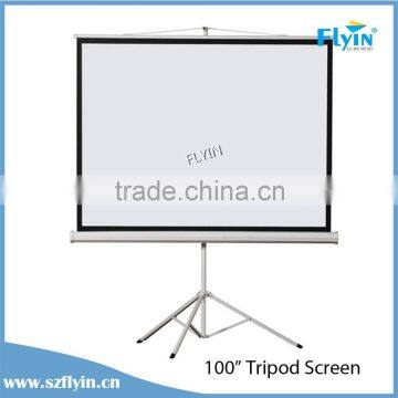 EU Warehouse * 100 Inch Matt White Projector Screen With Portable Tripod 3D HD TV Projection for Home Cinema System photo-6