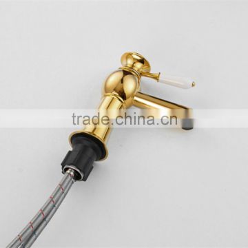 Single Handle Gold Basin Sink faucet