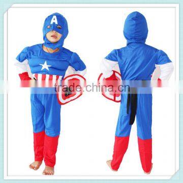 Hot Sale Captain America Costumes Child Costumes Boy Halloween Costume Captain America Costume Carnival Costume For Children