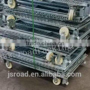 Road Storage Steel Wire Mesh Welding Foldable Wire Container for Sale photo-3