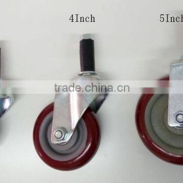 JY-304| Swivel Caster Wheels |3 Inch PU Material Universal Caster Wheel With Stem Inserted