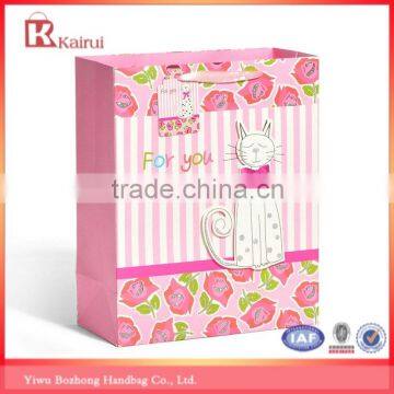 Wholesale Lovely Women Shopping Paper Bag For Cloth