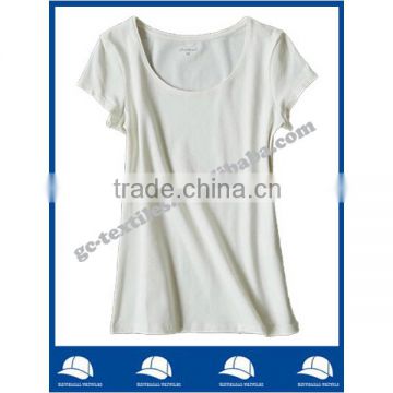 Women's Cotton/Spandex O-neck Short Sleeve White Underwear