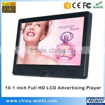 10 inch 1080p usb memory card slot mini marketing advertising lcd display panels video player